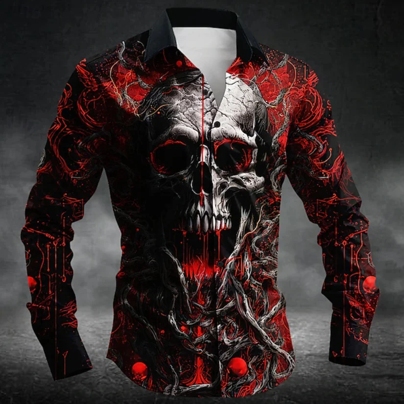 Mens Casual Long-sleeve Printed Top — image 9