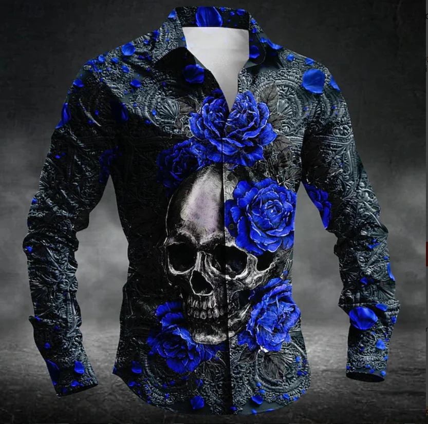 Mens Casual Long-sleeve Printed Top — image 8