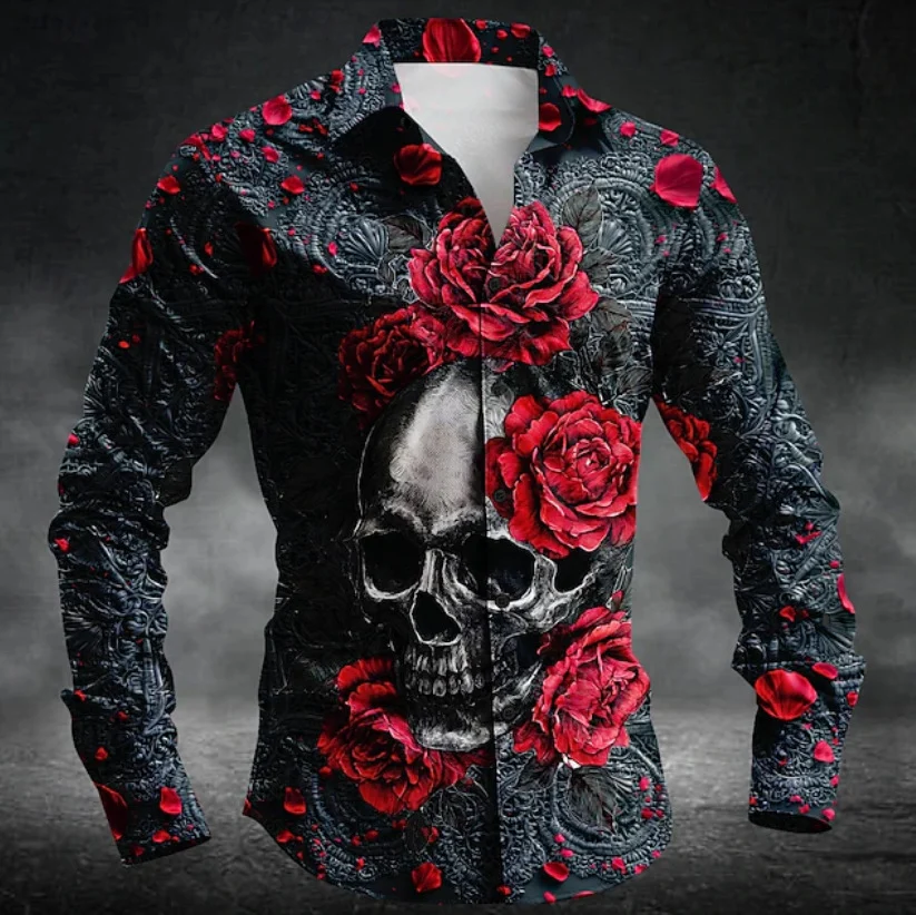 Mens Casual Long-sleeve Printed Top — image 14
