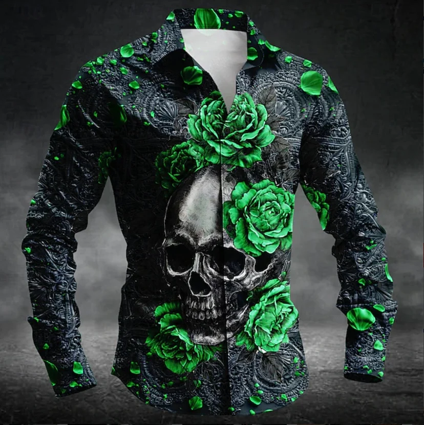 Mens Casual Long-sleeve Printed Top — image 4