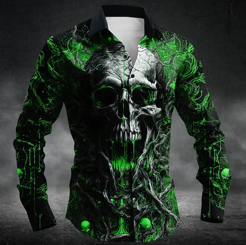 Mens Casual Long-sleeve Printed Top — image 6