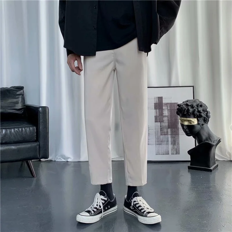 Mens Casual Loose-fitting Versatile Straight-leg Pants — image 6