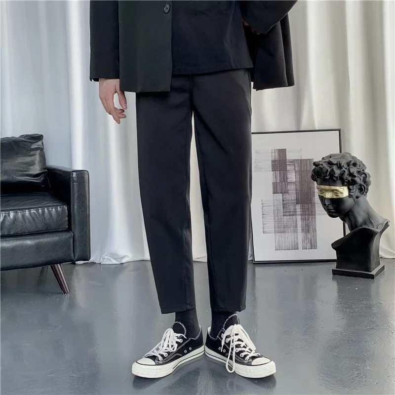 Mens Casual Loose-fitting Versatile Straight-leg Pants — image 5