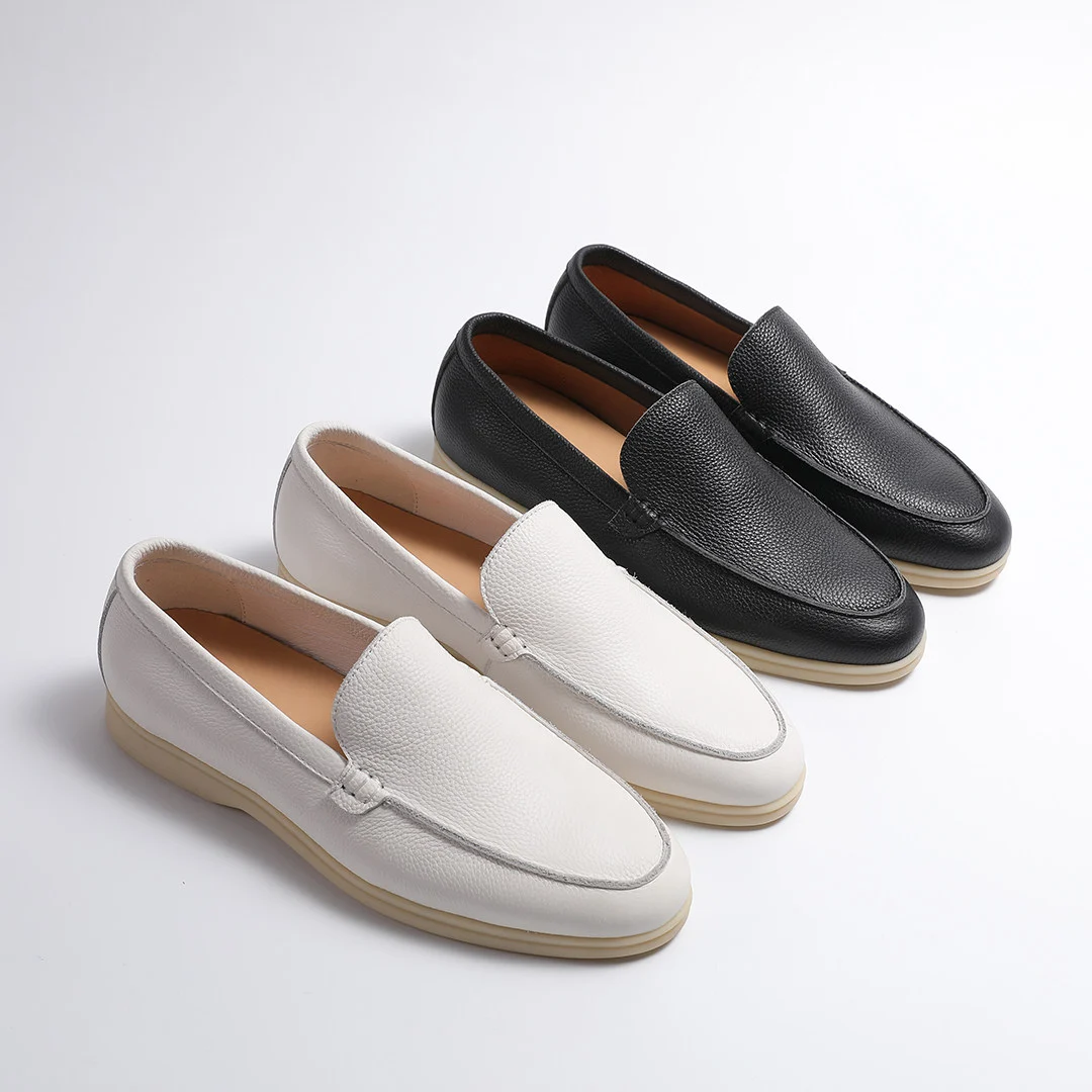 Mens Casual Shoes Made From Soft, Lychee-patterned Genuine Leather — image 5