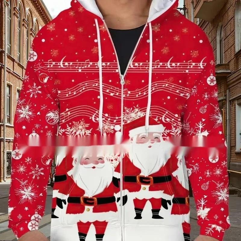 Mens Christmas-themed 3d-printed Hooded Sweatshirt — image 6