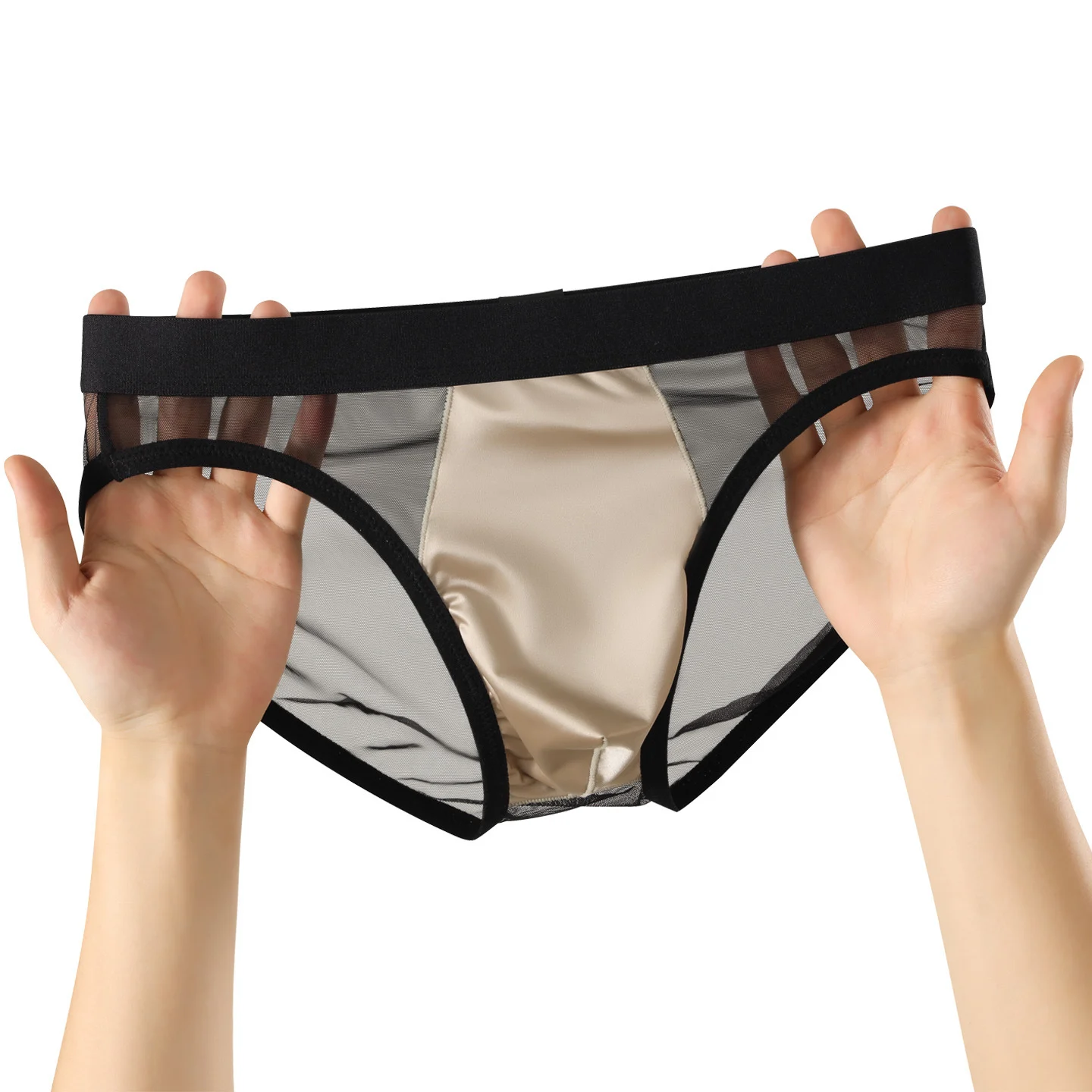 Mens Comfortable Sports Mesh Briefs — image 3