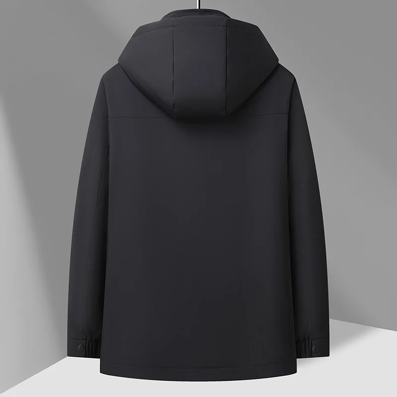 Mens Detachable Liner Hooded Down Jacket — image 3