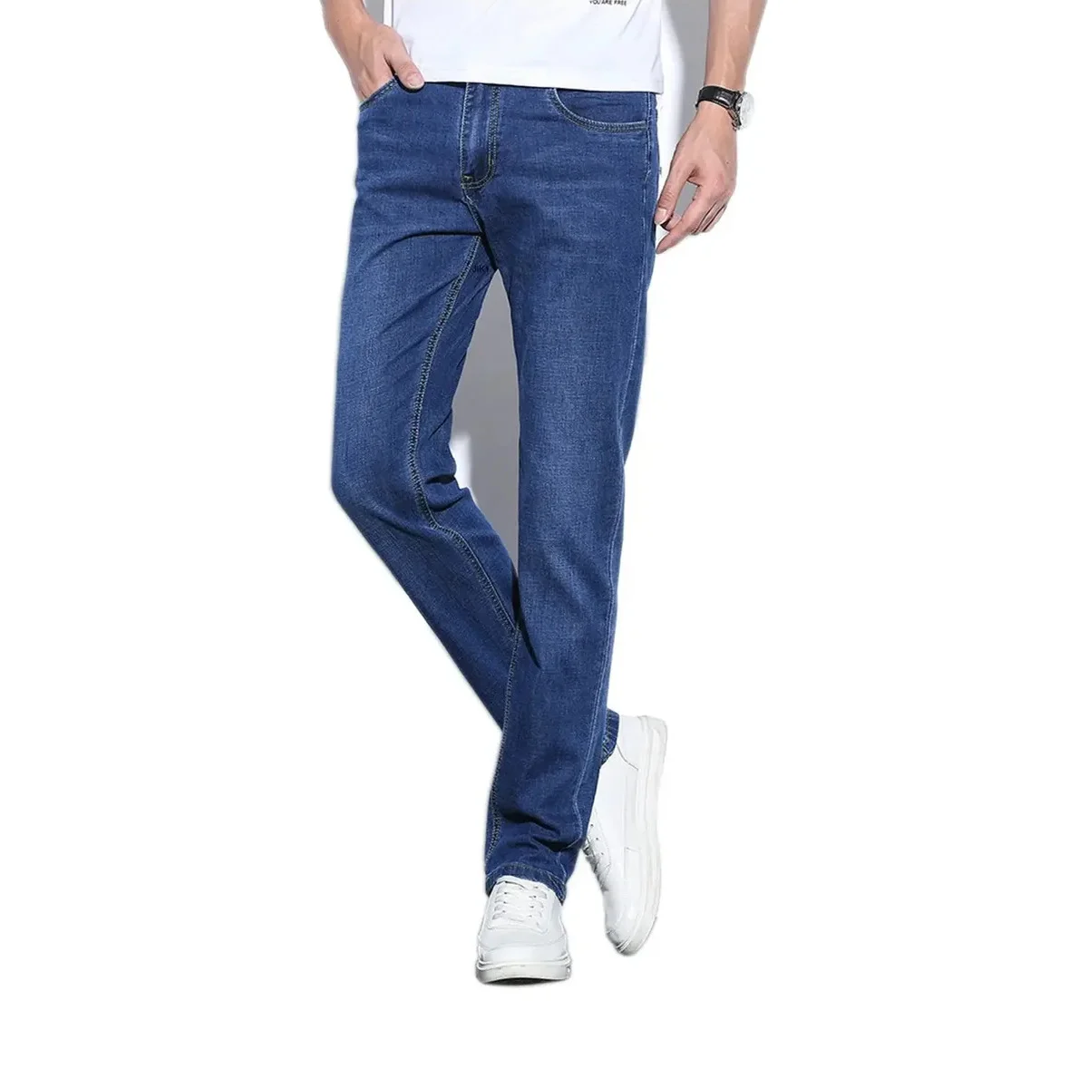 Mens Durable Straight-leg Jeans — image 5