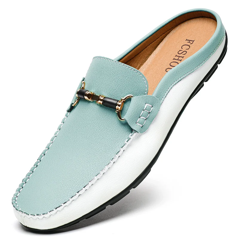 Mens Fashionable Breathable Backless Driving Sandals — image 6