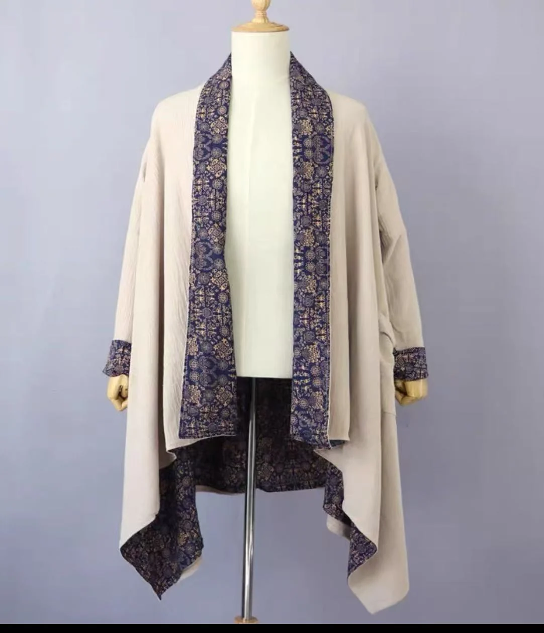 Mens Fashionable Casual Double-sided Long Coat — image 2