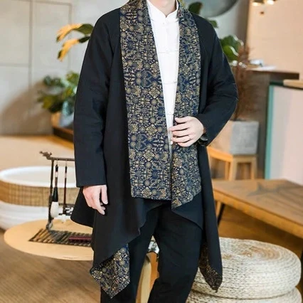 Mens Fashionable Casual Double-sided Long Coat — image 5