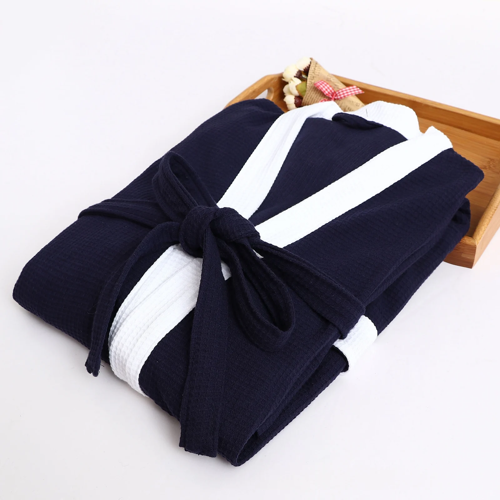 Mens Fashionable Casual Waffle-weave Nightgown — image 5