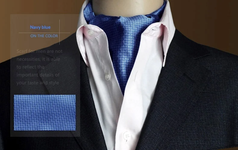 Mens Formal Jacquard Scarf With Tiny Polka Dots Neck Wrap — variant image