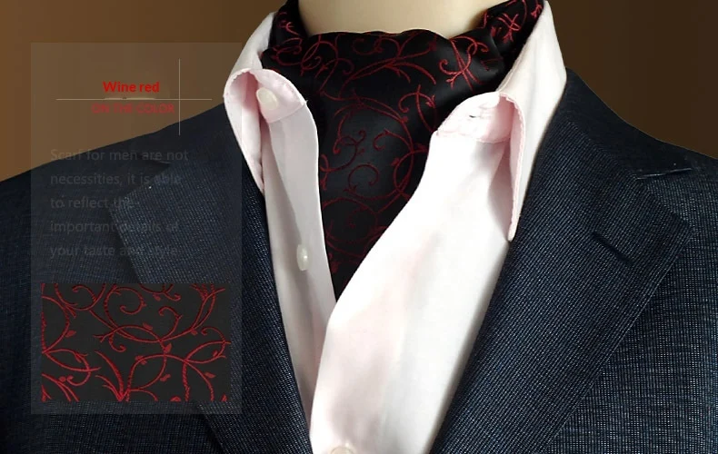 Mens Formal Jacquard Scarf With Tiny Polka Dots Neck Wrap — variant image