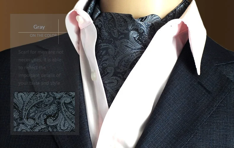 Mens Formal Jacquard Scarf With Tiny Polka Dots Neck Wrap — variant image