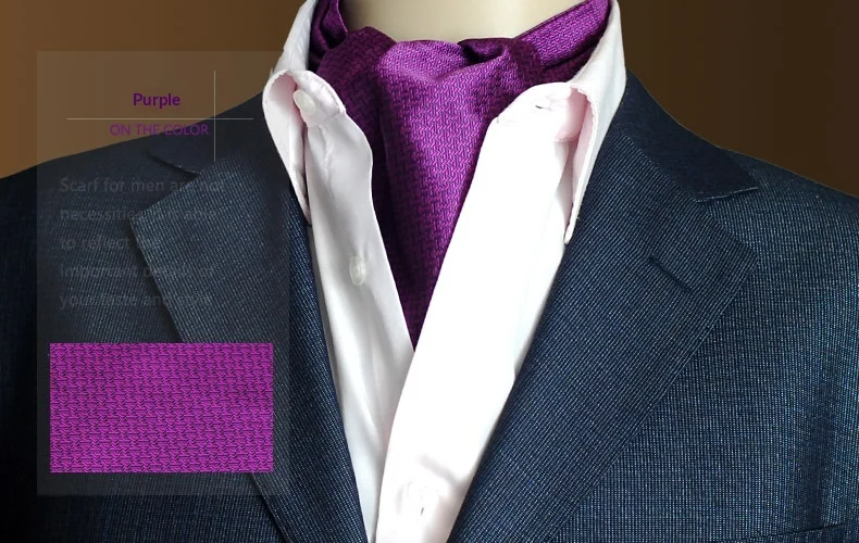 Mens Formal Jacquard Scarf With Tiny Polka Dots Neck Wrap — variant image