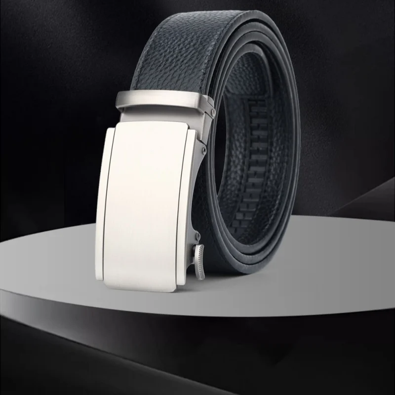 Mens High-end Automatic-buckle Leather Belt — image 4