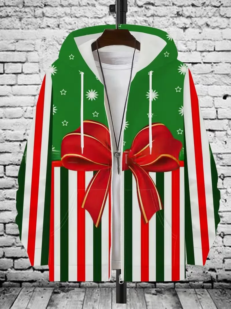 Mens Hooded Sweatshirt Jacket Casual Cardigan-style Outerwear — image 9
