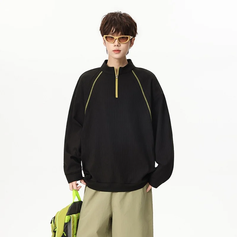 Mens Loose-fit Casual Long-sleeve Sweatshirt — image 3