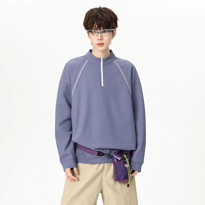 Mens Loose-fit Casual Long-sleeve Sweatshirt — image 4