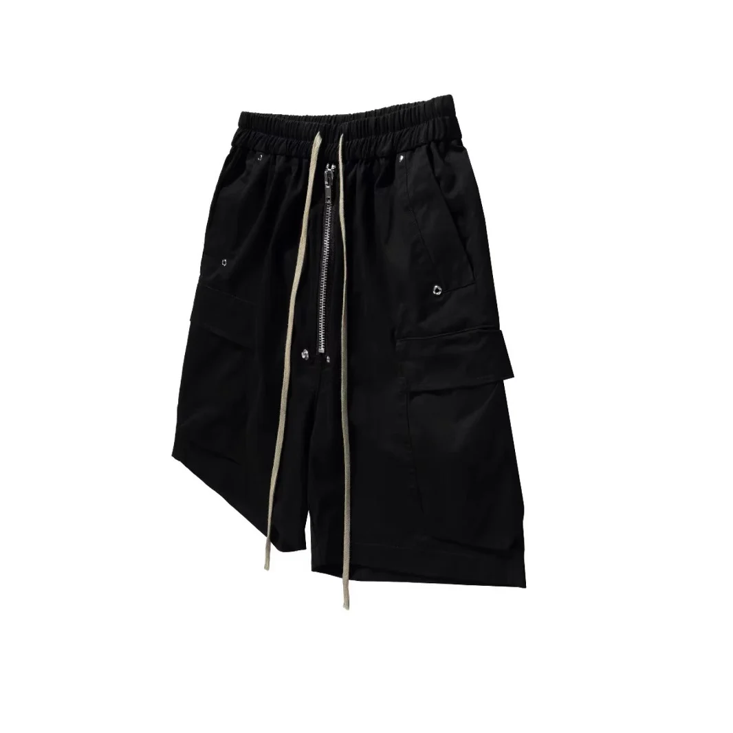 Mens Loose-fit Straight-leg Multi-pocket Utility Shorts — image 3