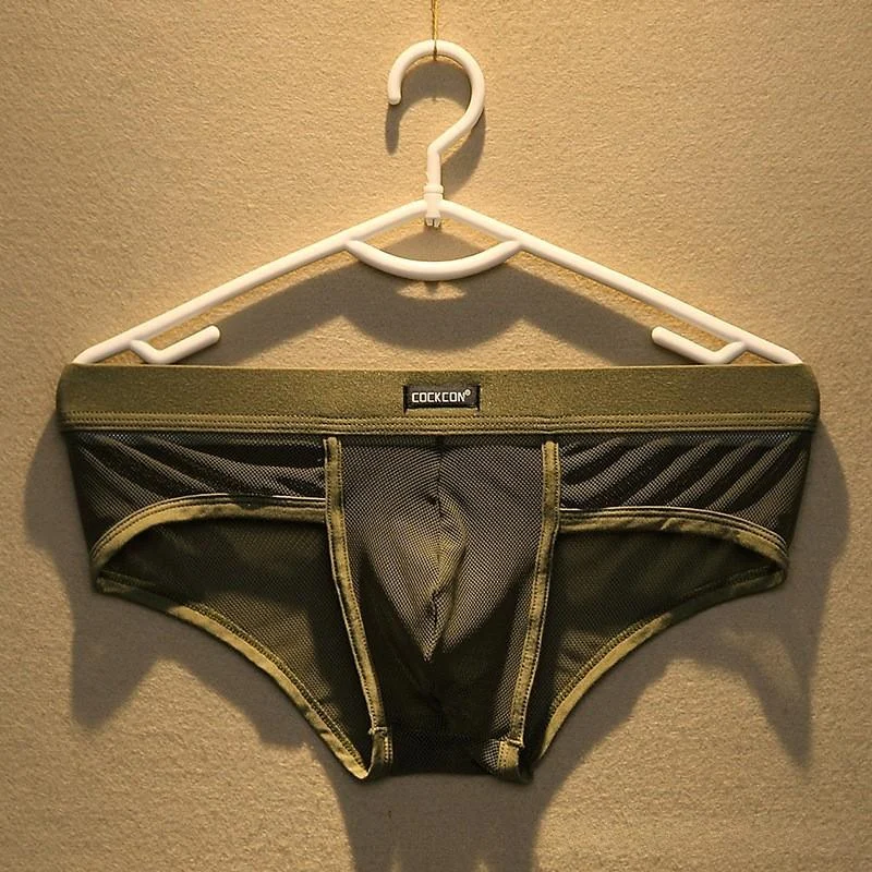 Mens Mesh Underpants With A Bulge Pouch Breathable — image 1