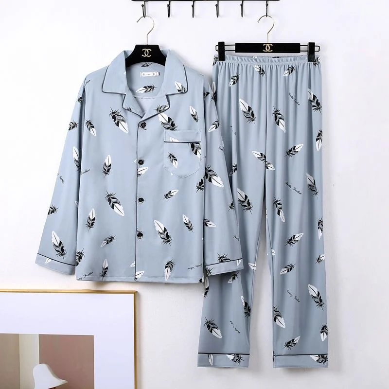 Mens Minimalist Long Sleeve Loungewear Pajamas — image 8