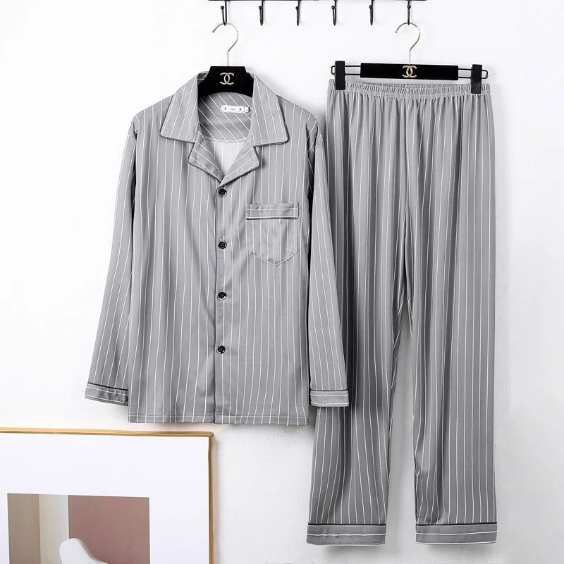 Mens Minimalist Long Sleeve Loungewear Pajamas — image 7