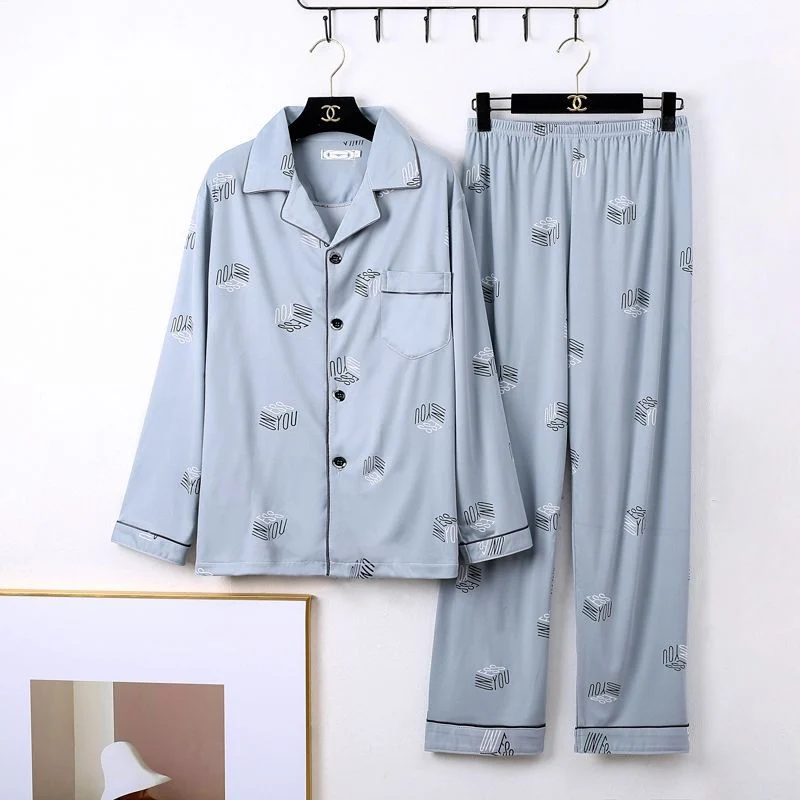 Mens Minimalist Long Sleeve Loungewear Pajamas — image 11