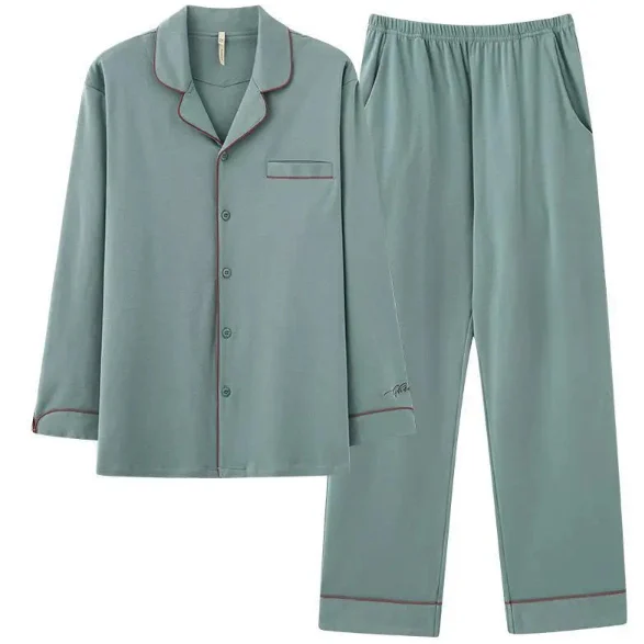 Mens Minimalist Long Sleeve Loungewear Pajamas — image 12