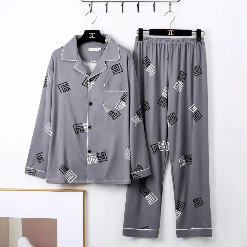 Mens Minimalist Long Sleeve Loungewear Pajamas — image 4