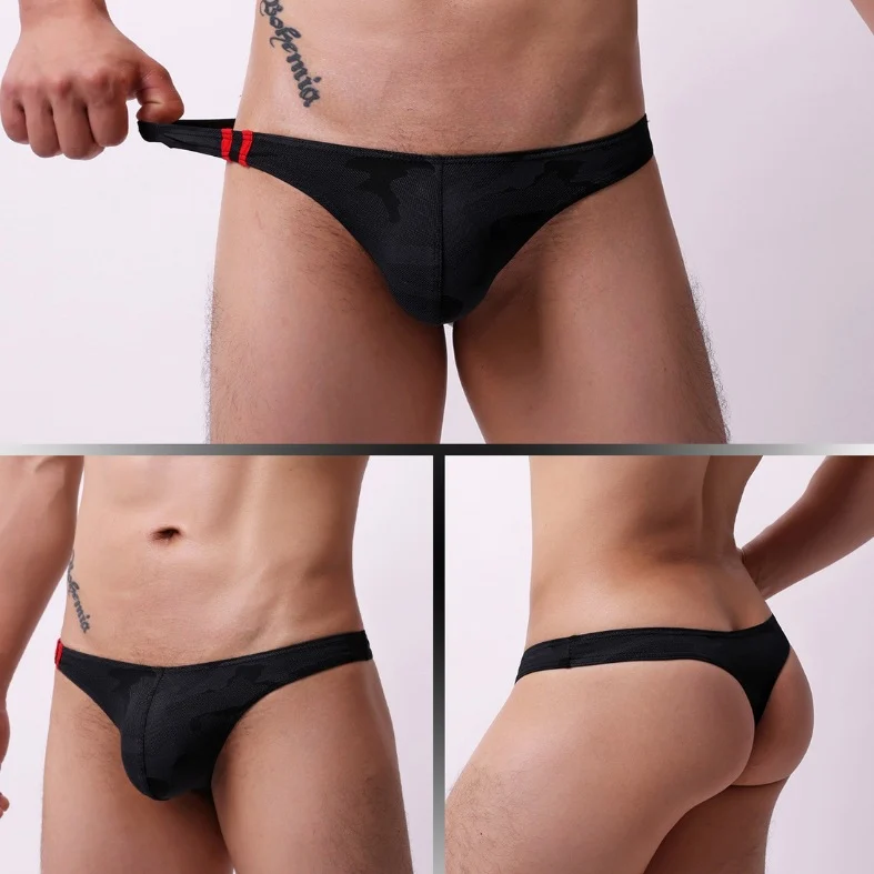 Mens Moisture-wicking Low-rise Underwear With Cartoon Print — image 7