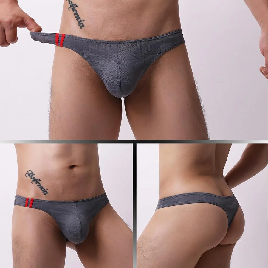 Mens Moisture-wicking Low-rise Underwear With Cartoon Print — image 2