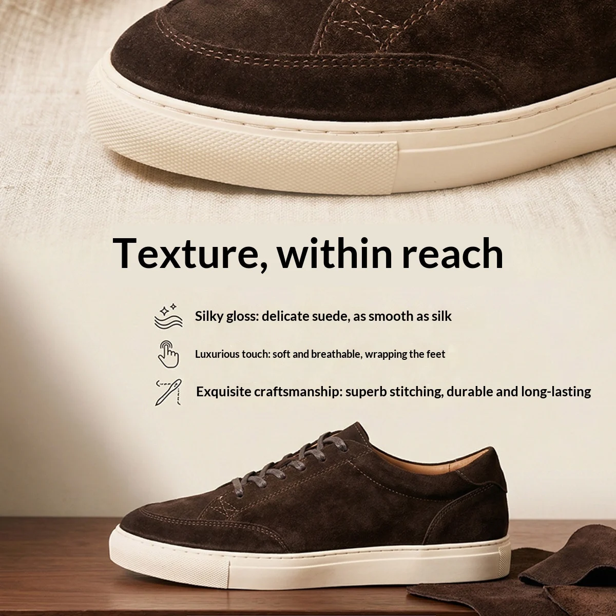 Mens New Cashmere-lined Simple Casual Fashion Shoes — image 3