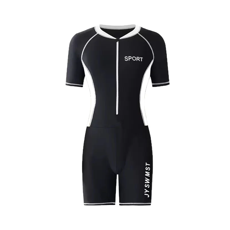 Mens One-piece Sun-protective Swimsuit New Quick-drying Diving Suit — image 3