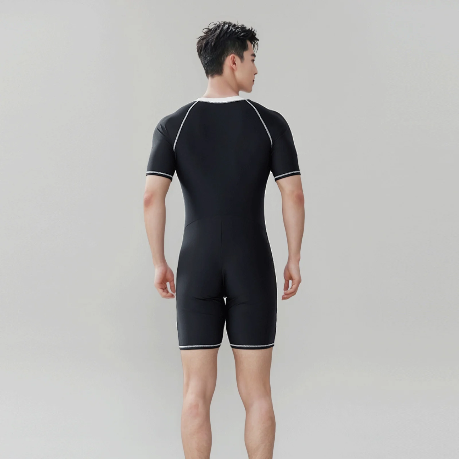 Mens One-piece Sun-protective Swimsuit New Quick-drying Diving Suit — image 5