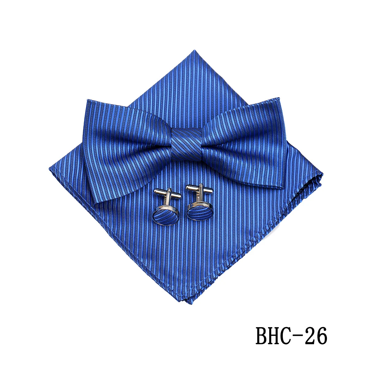 Mens Paisley Bow Tie Pocket Square And Cufflinks — image 5