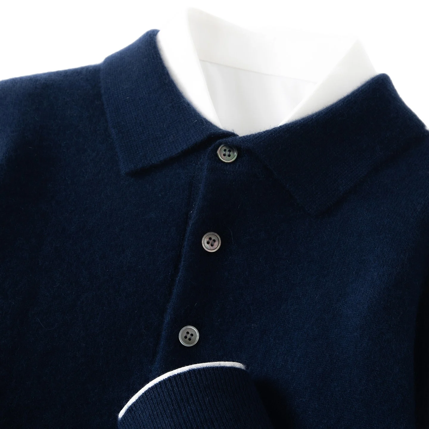Mens Polo-neck Business-casual Knitted Base Layer — image 5