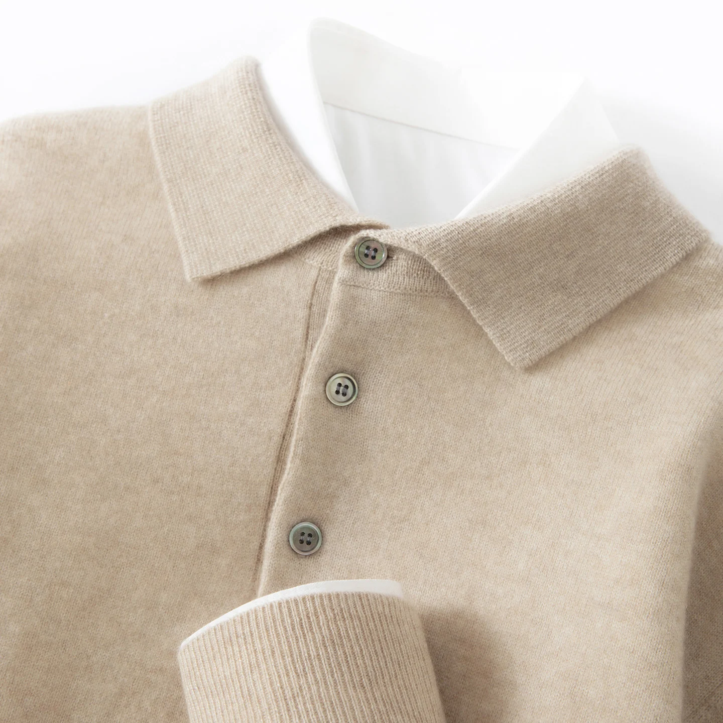 Mens Polo-neck Business-casual Knitted Base Layer — image 6