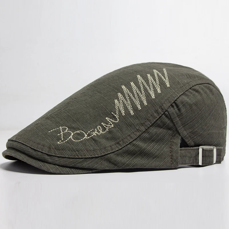Mens Pure Cotton Embroidered Cap — image 6