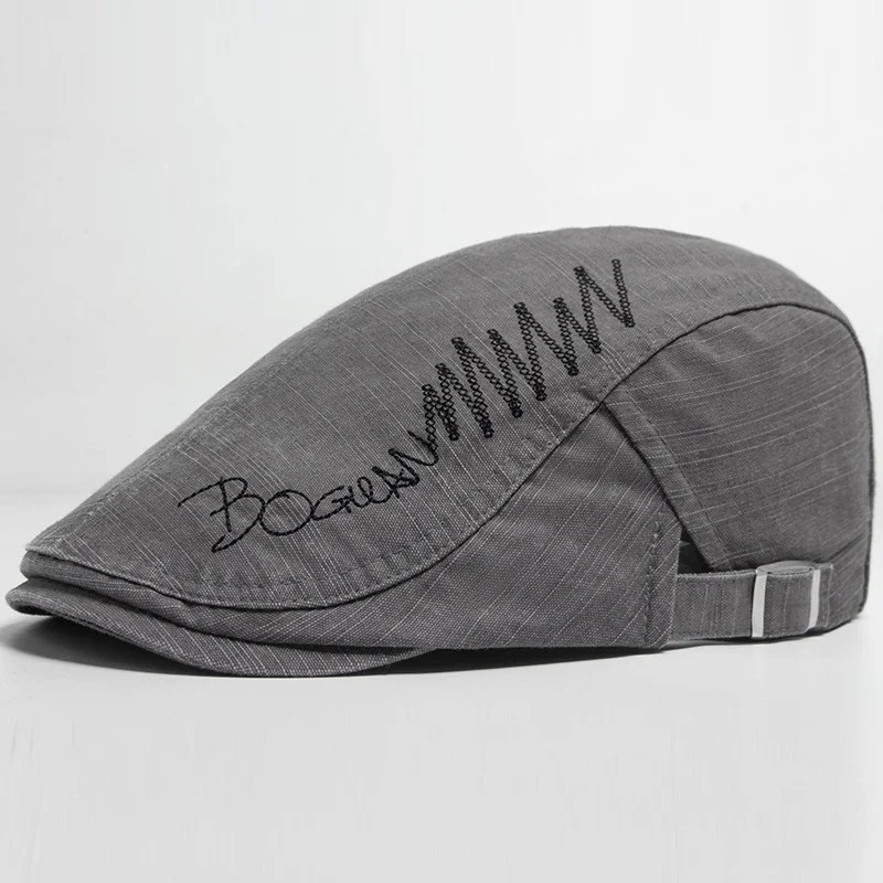 Mens Pure Cotton Embroidered Cap — image 2