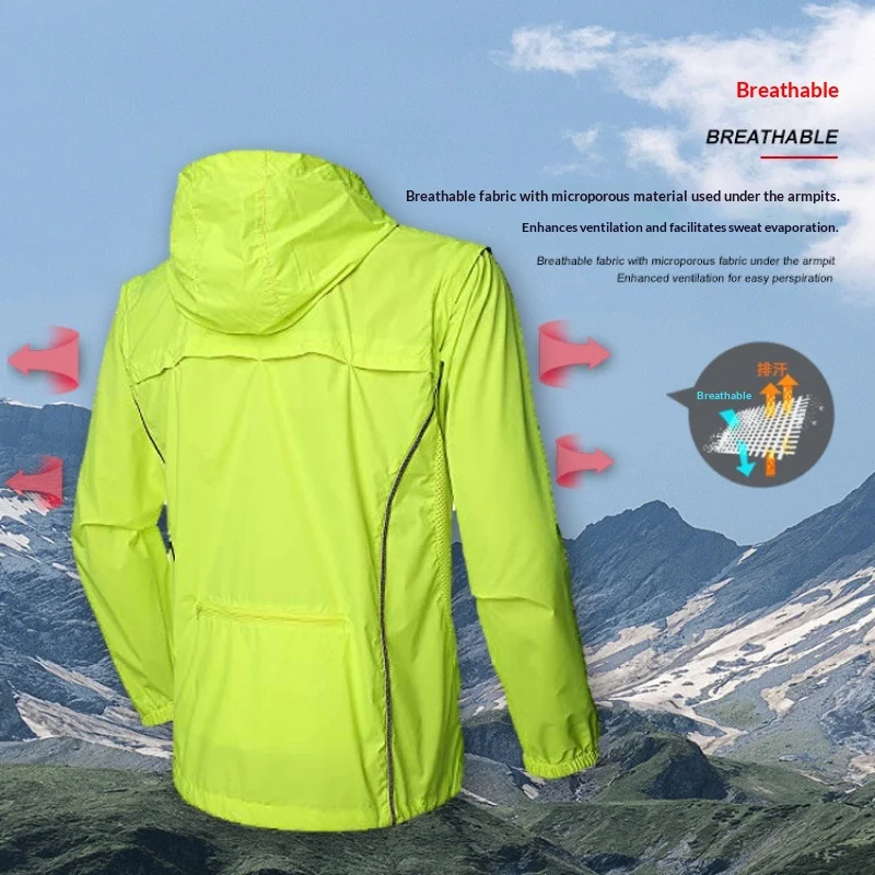 Mens Rain-resistant Cycling Jacket — image 6