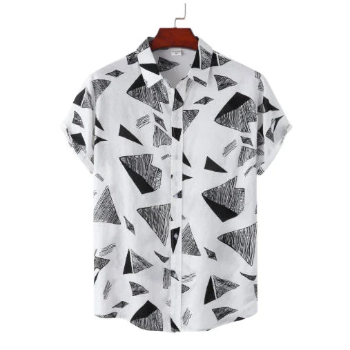 Mens Relaxed-fit Short-sleeve Vintage Shirt — image 3