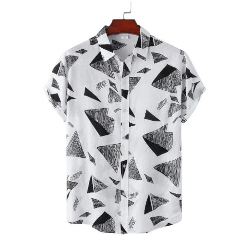 Mens Relaxed-fit Short-sleeve Vintage Shirt — image 4