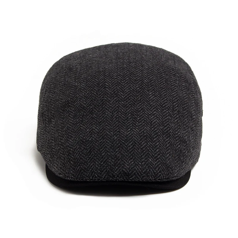 Mens Retro Herringbone Peaked Cap — image 2