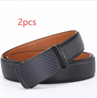 Mens Second-layer Leather Belt With Automatic Buckle — image 10