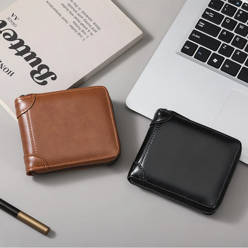 Mens Short Multi-functional Stylish Wallet With Multiple Card Slots — image 2