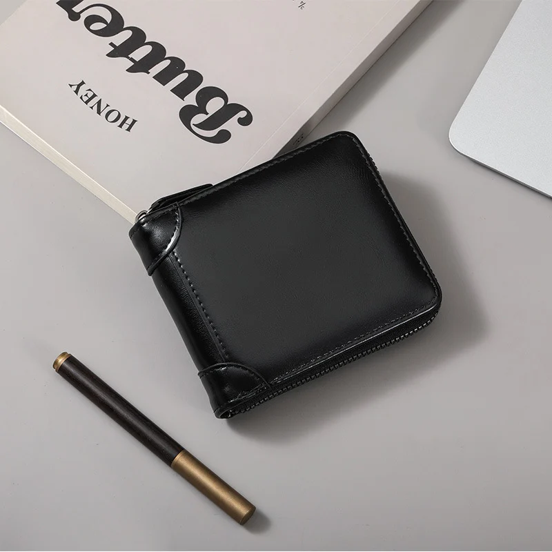 Mens Short Multi-functional Stylish Wallet With Multiple Card Slots — image 3