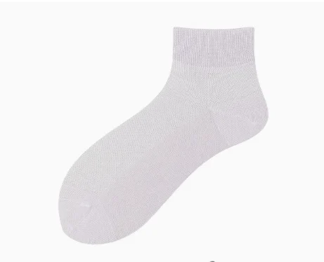Mens Short Spring Summer Mesh Breathable Seamless Pure Cotton Socks — image 2