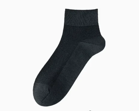 Mens Short Spring Summer Mesh Breathable Seamless Pure Cotton Socks — image 6